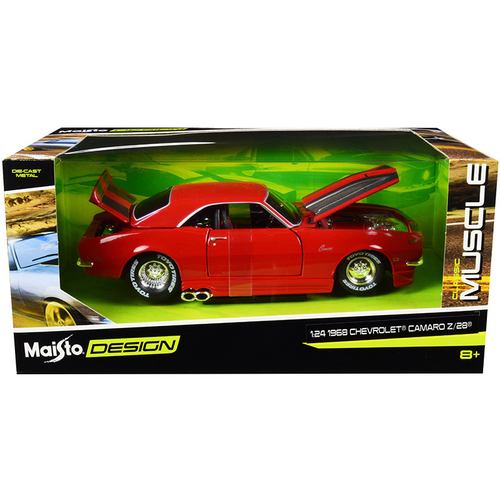 Машина Maisto Design 1:24 - 1968 Chevrolet Camaro Z/28 32508 модель автомобиля chevrolet camaro коллекционная металлическая игрушка масштаб 1 24 черный