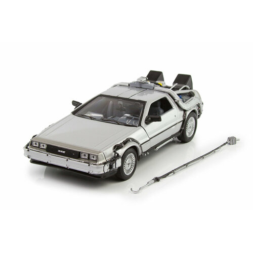 Delorean DMC-12 back to the future 1985 silver (из к/ф назад в будущее)