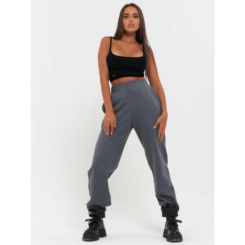 фото Брюки джоггеры little secret, размер m, серый