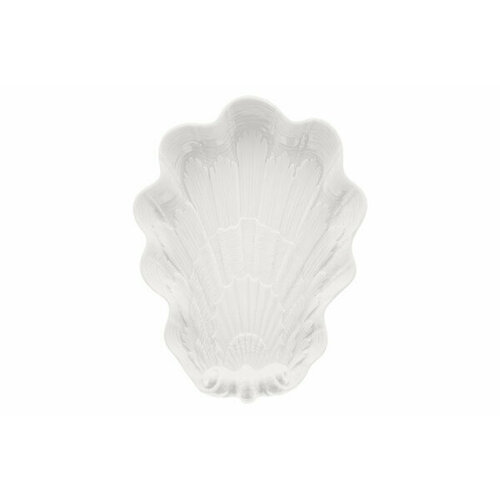 Блюдо-ракушка Meissen Лебединый сервиз 16 см, белый рельеф, п/к
