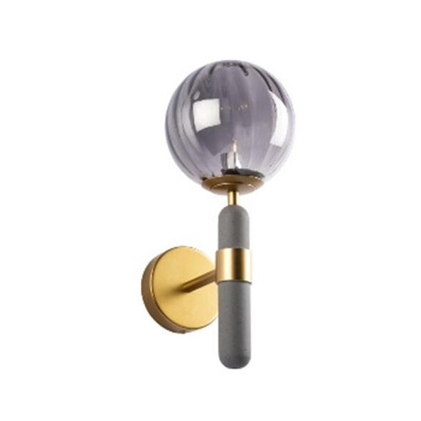 фото Бра Delamp Brielle Золотой + серый