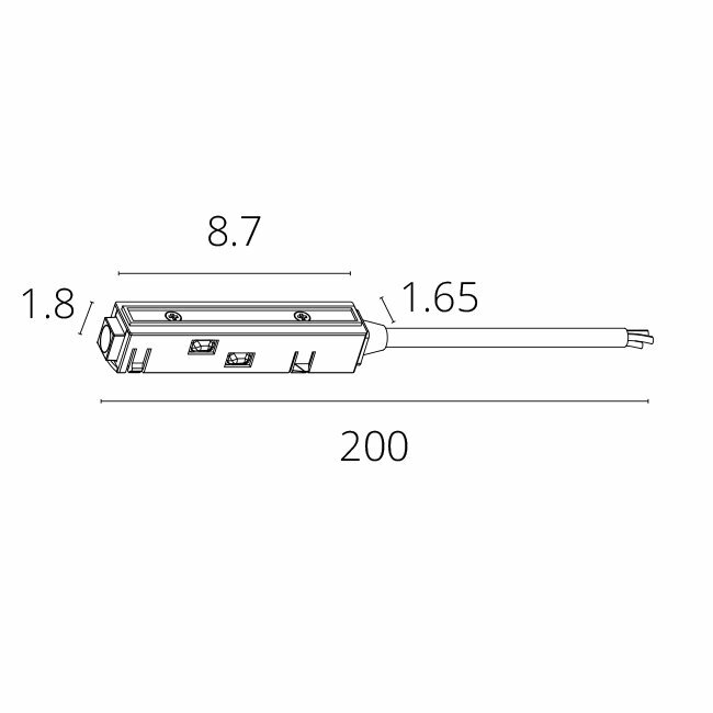 Коннектор-токоподвод для магнитного шинопровода Arte Lamp LINEA-ACCESSORIES A480206 - фото №3