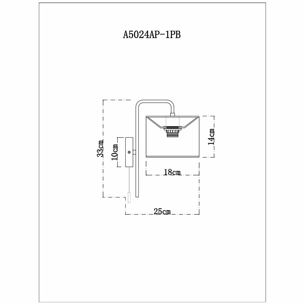 Бра Rupert A5024AP-1PB Artelamp - фотография № 6