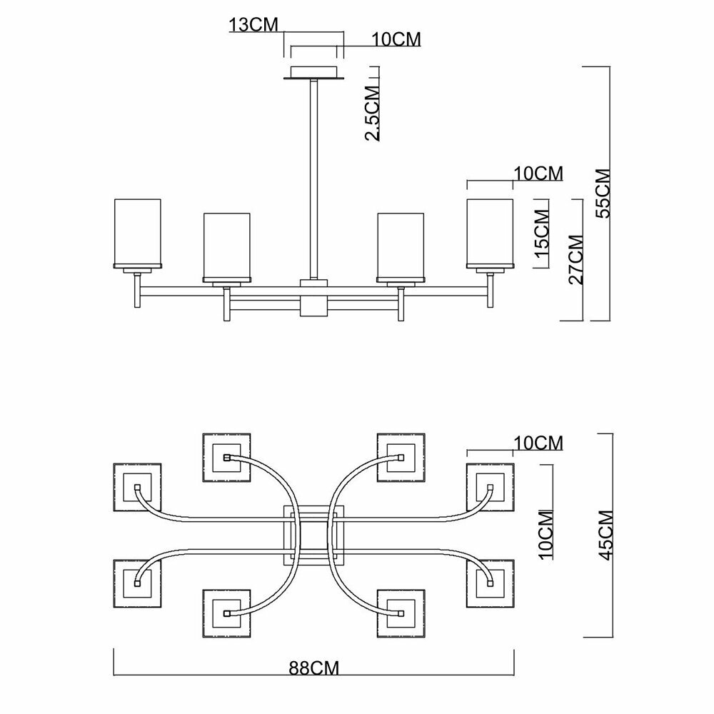 Люстра Divinare FAWARIS 4504/17 LM-8 - фото №17