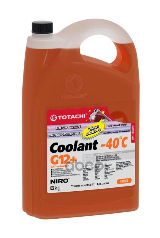 TOTACHI 47305 Охлаждающая жидкость TOTACHI NIRO COOLANT Orange -40C G12+ 5кг