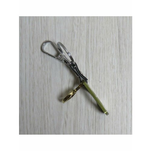 Брелок, гладкая фактура, Nissan, золотистый