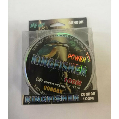 фото Леска condor kingfisher d-0,22 мм l-100 м разрывная нагрузка 7,40 кг 10 шт