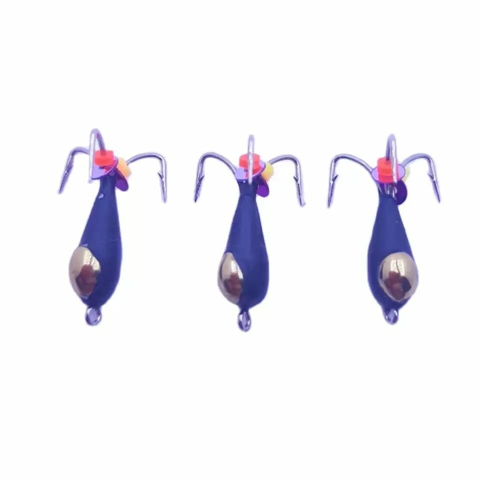 Мормышки для рыбалки Чертик коронка золото 3шт, 1,5гр, диаметр 4мм, петелька, вольфрам