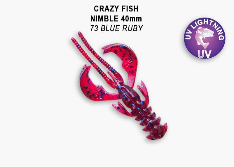 Силиконовые приманки Crazy Fish Nimble 1.6" 49-40-73-6