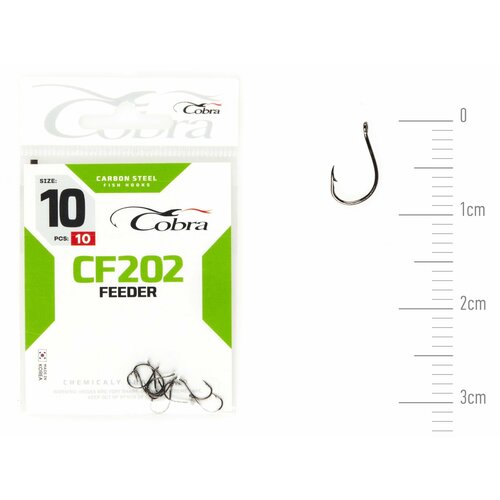 фото Крючки cobra feeder сер. cf202 разм. 010 10шт.