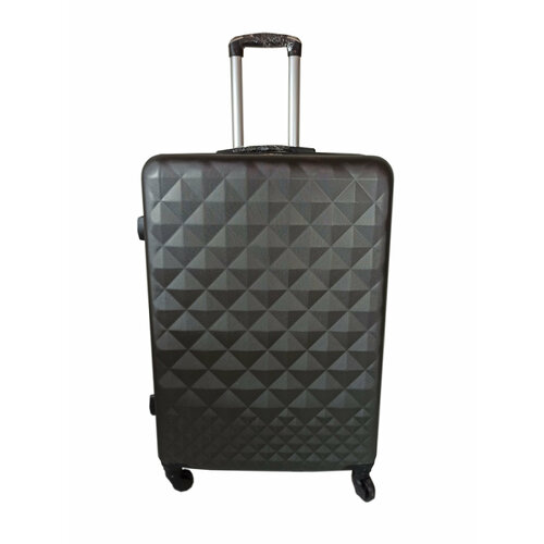 Чемодан , ABS-пластик, размер S, серый