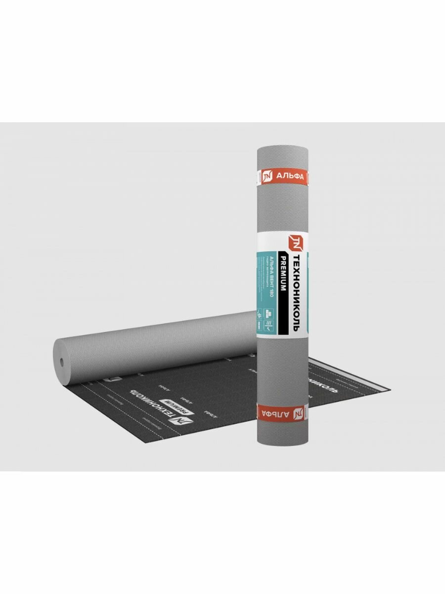 фото Мембрана гидро-ветрозащитная самоклеющаяся Альфа Вент 180