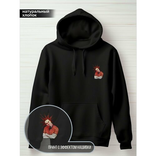 фото Худи hypnotica, размер 2xs, черный