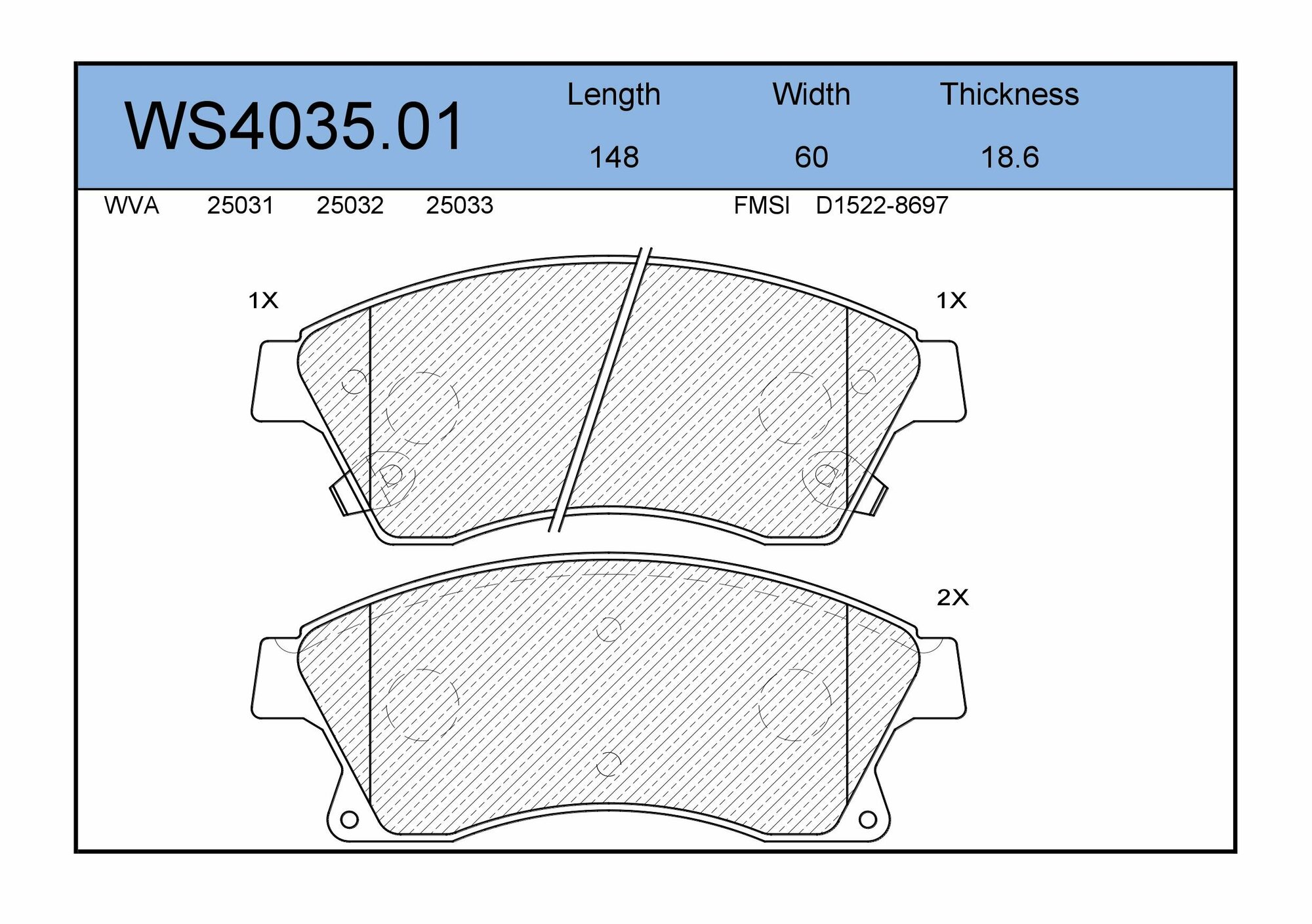 Колодки тормозные дисковые передние BUICK (SGM) EXCELLE XT CHEVROLET (SGM) CRUZE CHEVROLET VOLT DAIHATSU CHARADE HOLDEN CRUZE хэтчбек MAZDA 3 OPEL ZAFIRA A VAUXHALL ZAFIRA Mk III