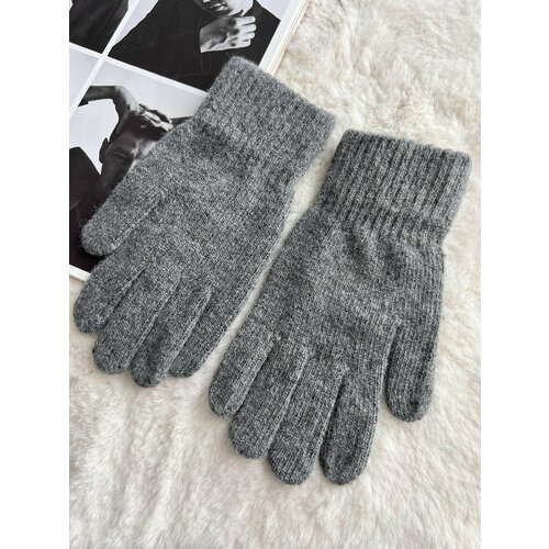 Перчатки , размер 7-9, серый