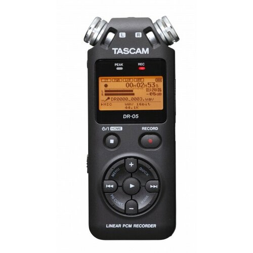 Tascam DR-05x - Ручной рекордер, USB аудиоинтерфейс, 24 бит/96 кГц, 124х68 LCD дисплей, стерео omni directional микрофон, SPL 125 дБ, Low Cut фильтр 40/80/120 Гц, micro SDHC/SDXC порт, питание 2 батареи АА, USB порт, опциональный БП, Win/MacOSX/iOS микрофон для видеосъёмок tascam tascam tm 200sg