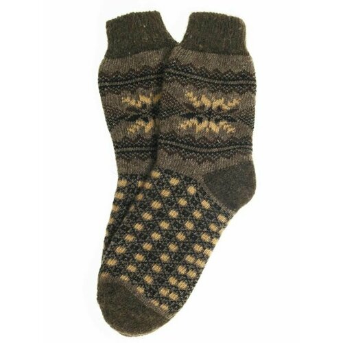 Мужские носки Рассказовские варежки, размер 42/44, коричневый, бежевый