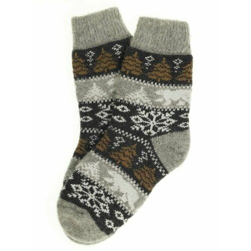 Мужские носки Рассказовские варежки, размер 42/45, белый, коричневый