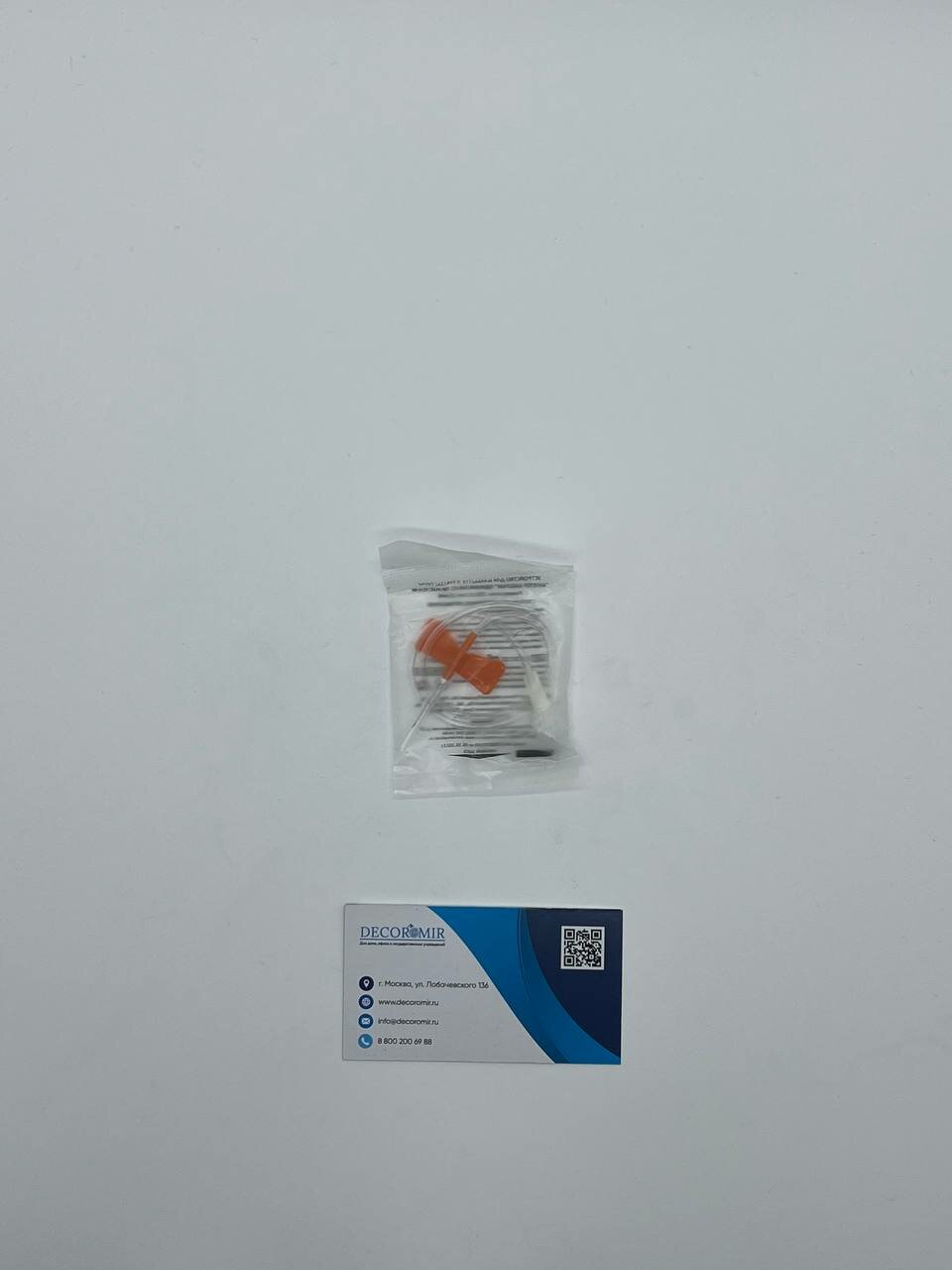 100 шт. 25G Канюля инфузионная оранжевый (Игла бабочка) Decoromir стерильная