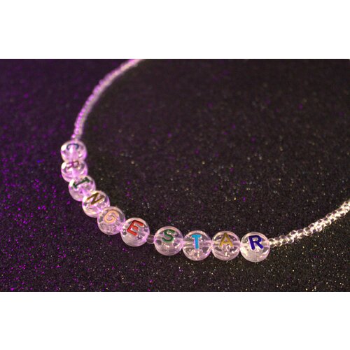 Чокер, акрил, длина 43 см, мультиколор, бесцветный