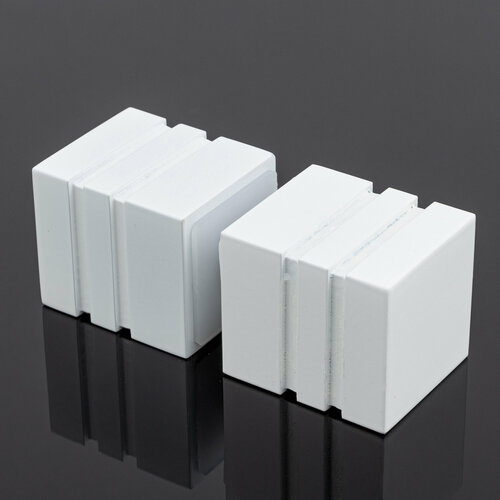 Ручка кноб квадратная, белый матовый, sus304