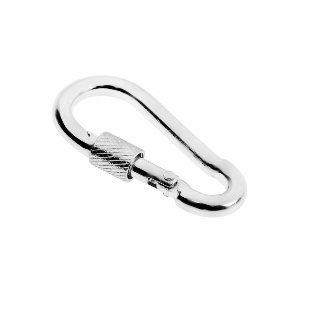 Монтажный карабин с фиксатором тундра krep DIN 5299D 6х60 мм оцинкованный 5244792