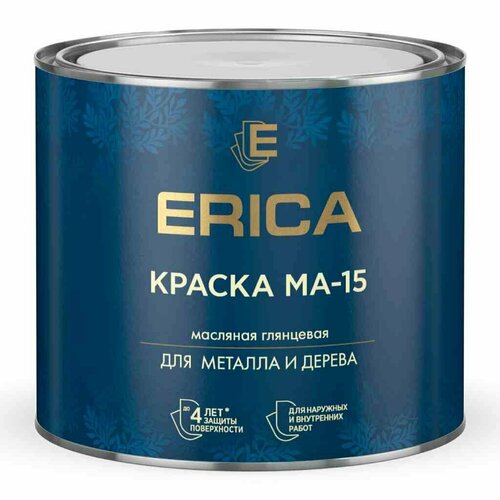 Краска Erica, Сурик МА-15, масляная, универс, глянцевая, 1.8 кг