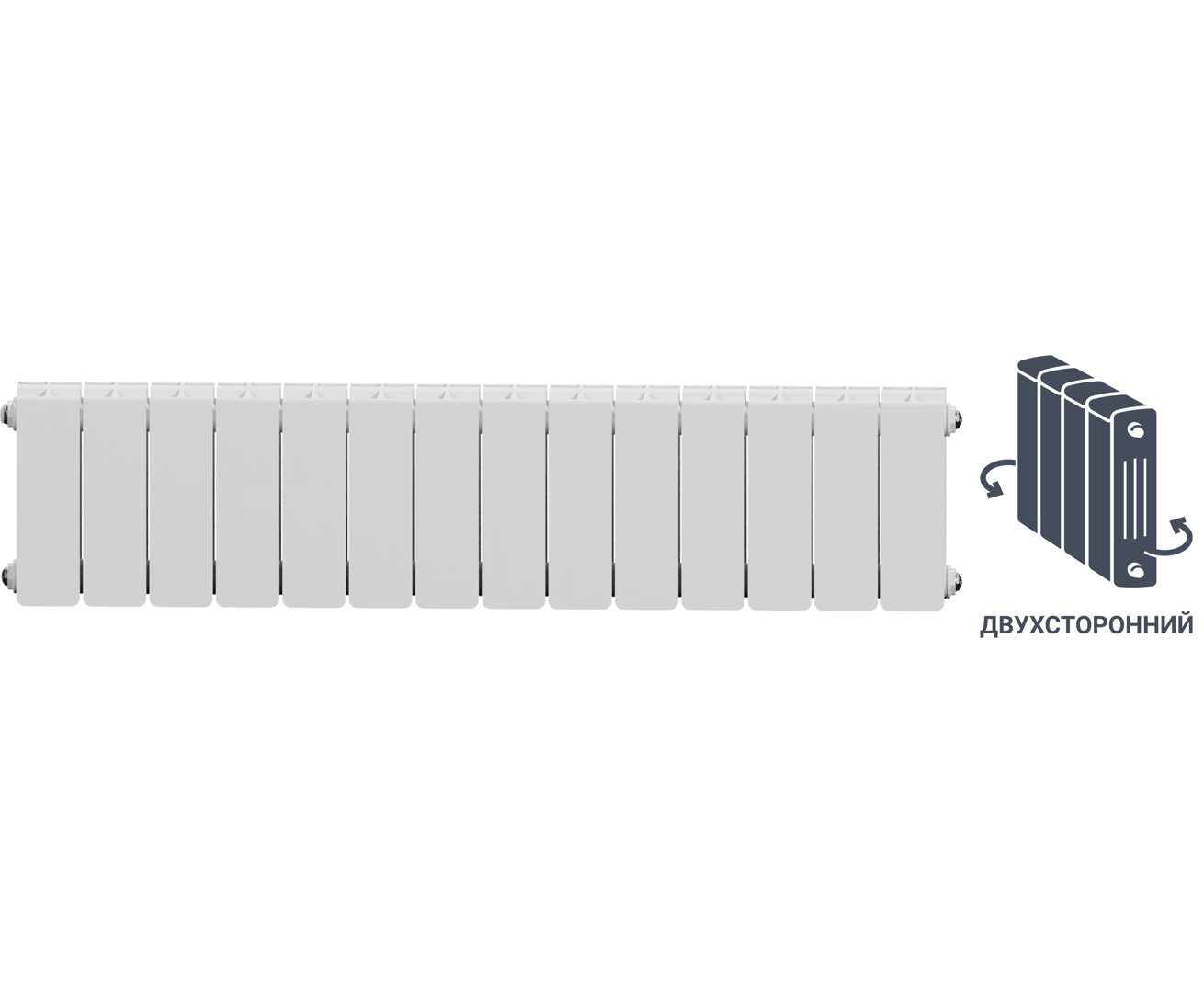 фото Радиатор Equation 200/90, 14 секций, двухсторонний, биметалл