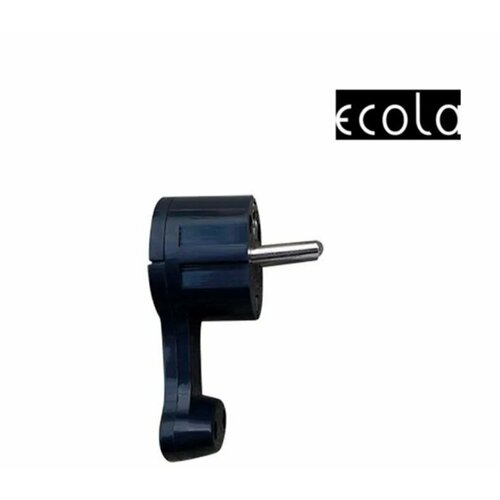 фото Вилка-невидимка электрическая "ecolal" с/з черная16а 250в aepl1beay
