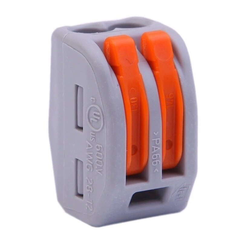 фото Клемма WAGO двойной (одножильных или многожильных) х 0,08-2,5мм2 32A (комплект 4шт)