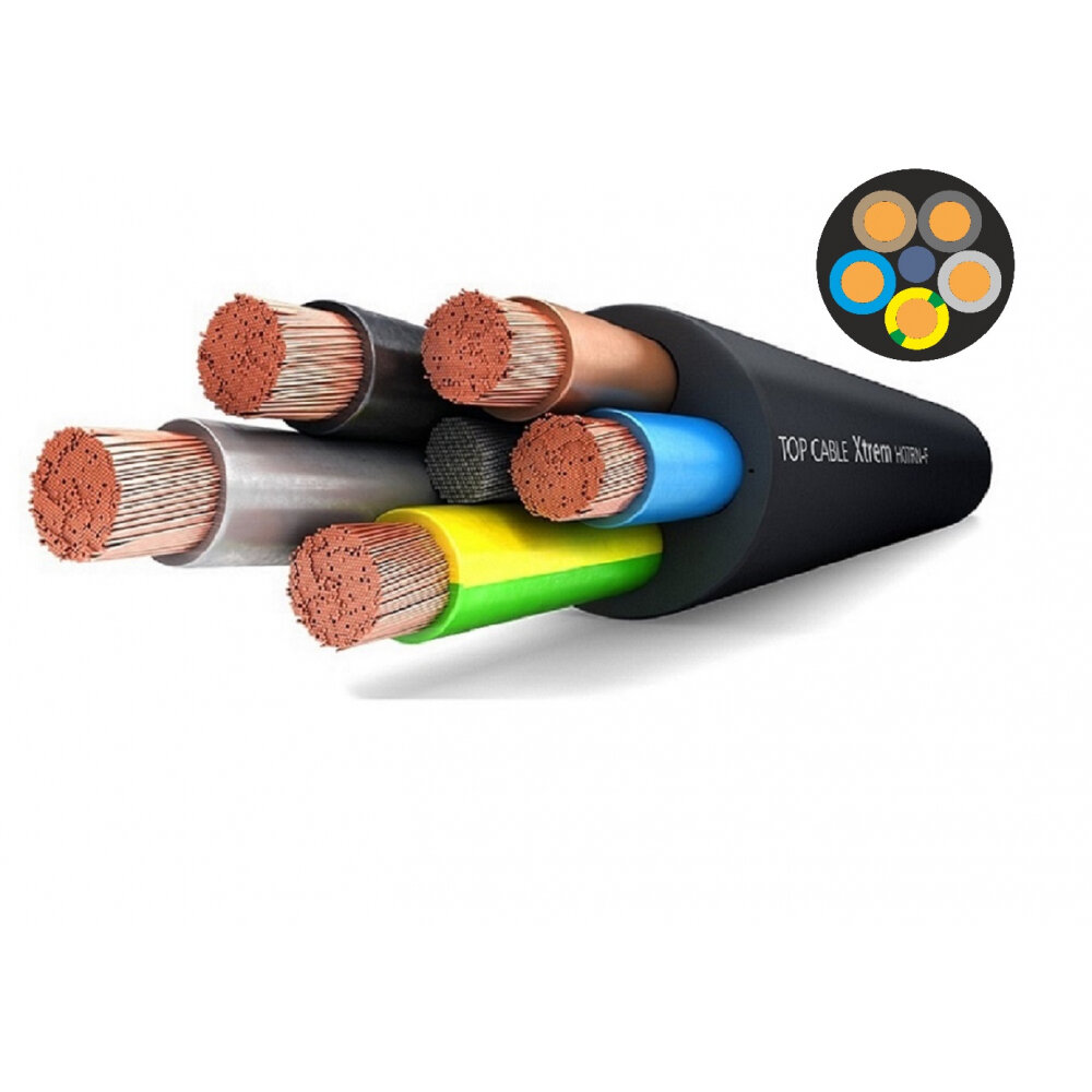 Top cable XTREM H07RN-F 5Х4 0,6 1kV Кабель силовой гибкий с изоляцией 10 м 3005004R10RU