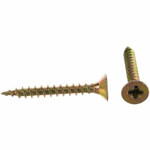 Качественный крепеж Шуруп желтый цинк 4,5x35145 145 шт 0300481 КЧ