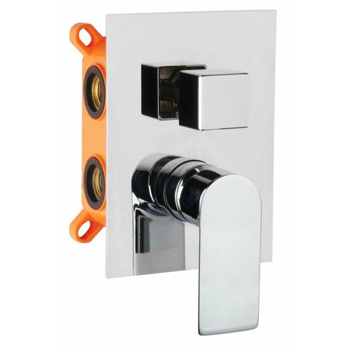 Встраиваемый смеситель AQG Alpha 01ALP351CR для душа на 2 выхода с дивертером, хром