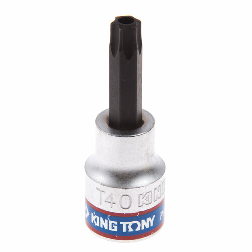 Насадка (бита) торцевая 3/8, TORX, T40, L = 50 мм, с отверстием KING TONY 302740