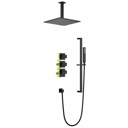 Душевая система встроенная с термостатом Timo Selene черный (SX-2229/03SM) душевая система timo selene sx 2013 03 черный