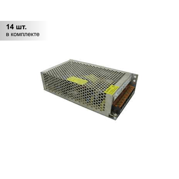 (14 шт.) Драйвер Ecola 220-12V 250Вт IP20 199х110х50 LED strip Power Supply /B2L250ESB/