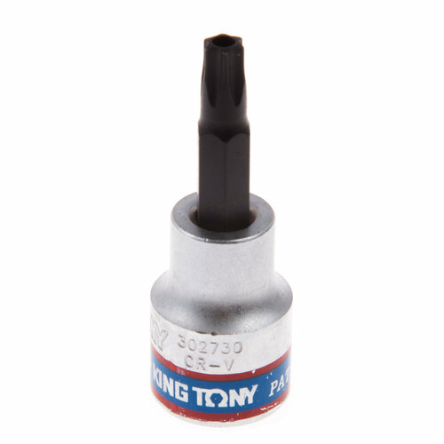 Насадка (бита) торцевая 3/8, TORX, T30, L = 50 мм, с отверстием KING TONY 302730