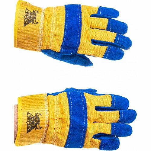 Комбинированные спилковые перчатки Gigant Ангара перчатки комбинированные спилковые ангара e01020