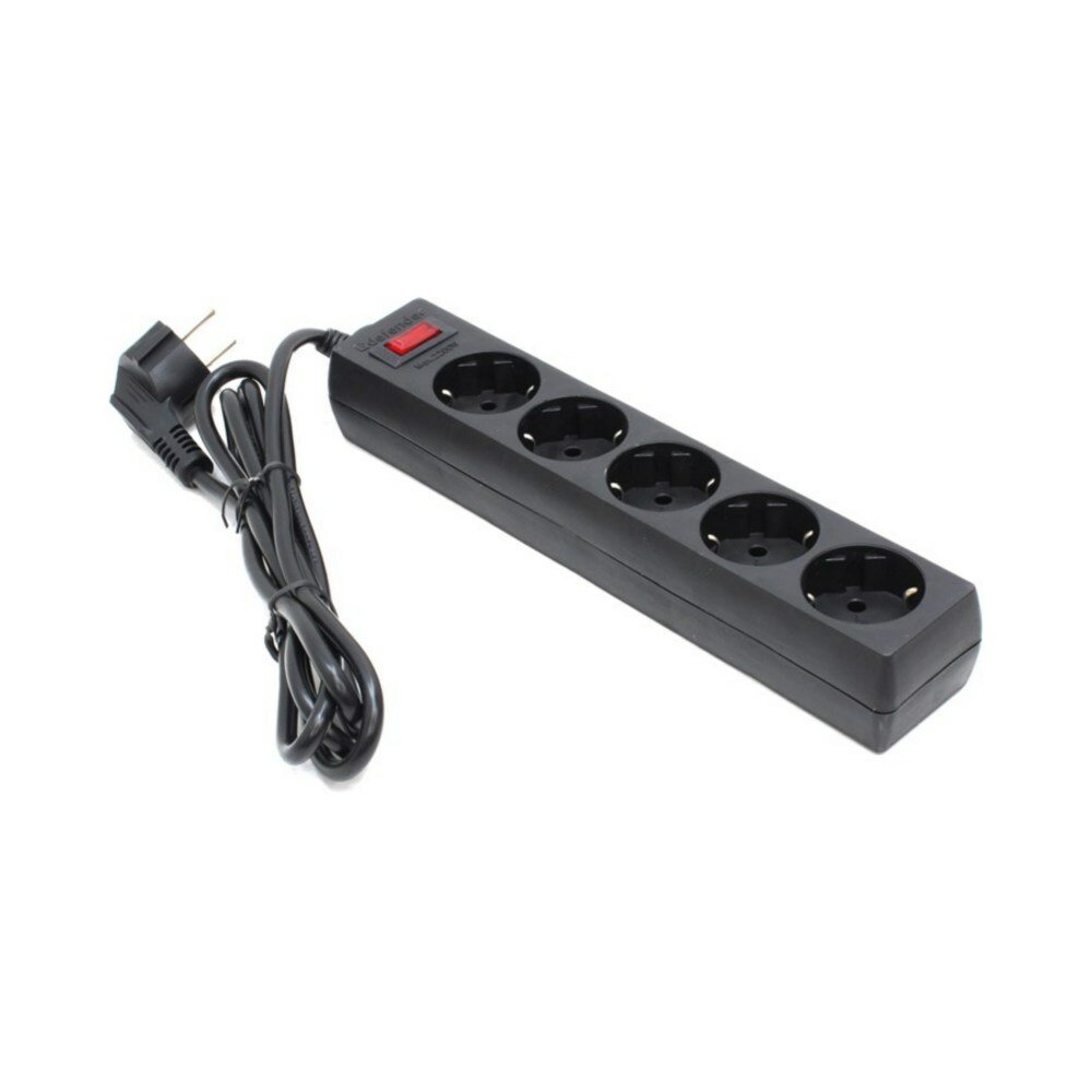 Сетевой фильтр Defender Surge protector ES (5 розеток евр.) 1.8 m black