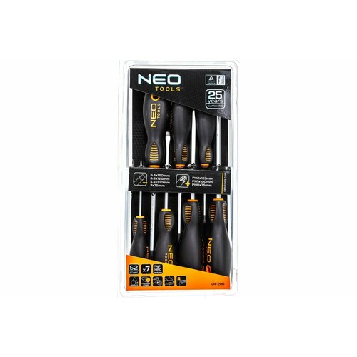 Набор отверток NEO Tools SL/PH 7 шт двухкомп рукоятка 04-206