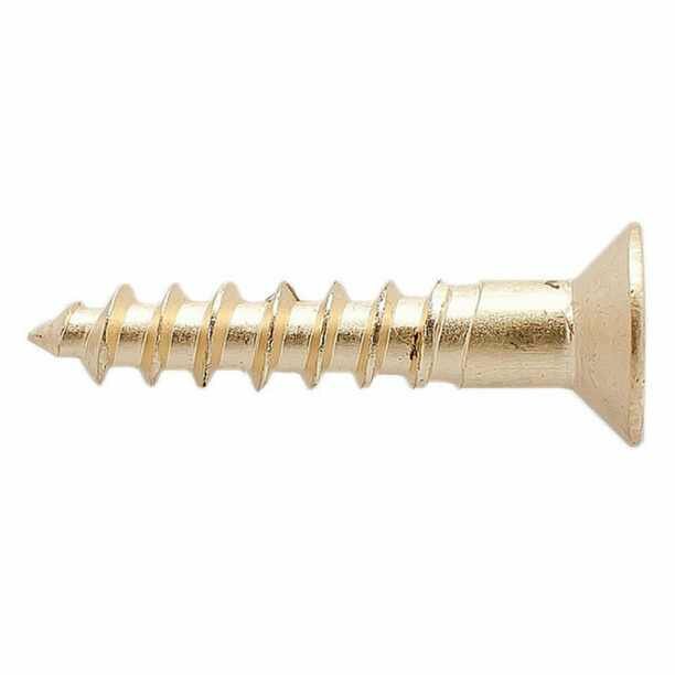 фото Шуруп с потайной головкой DIN 7997 латунь 4х25 мм 12 шт