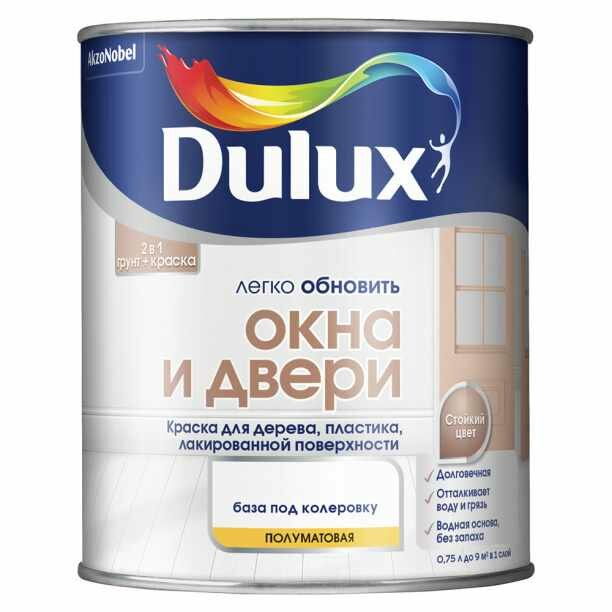 Эмаль для окон и дверей акриловая Dulux Легко Обновить белая 0,75 л