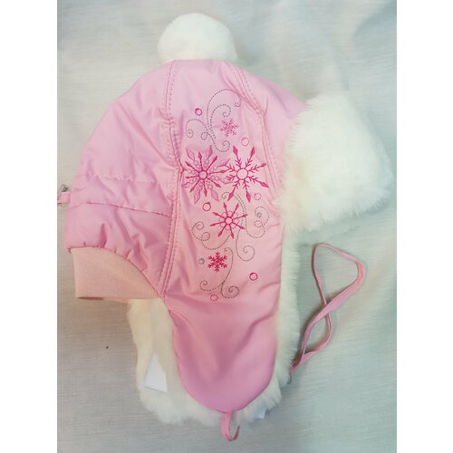 фото Шапка , демисезон/зима, размер 50, розовый без бренда