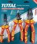 Набор шарнирно-губцевого диэлектрического инструмента TOTAL THT2K...