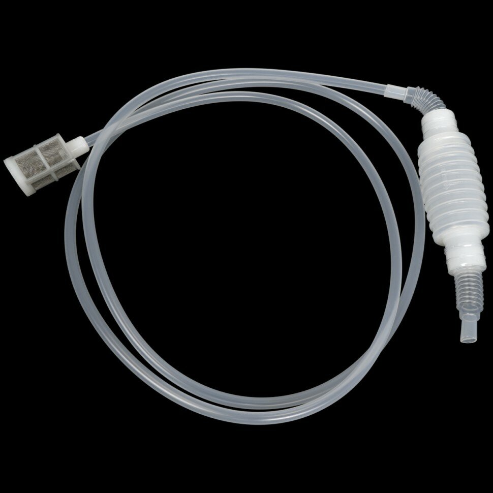 фото Сифон переливной с фильтром и помпой