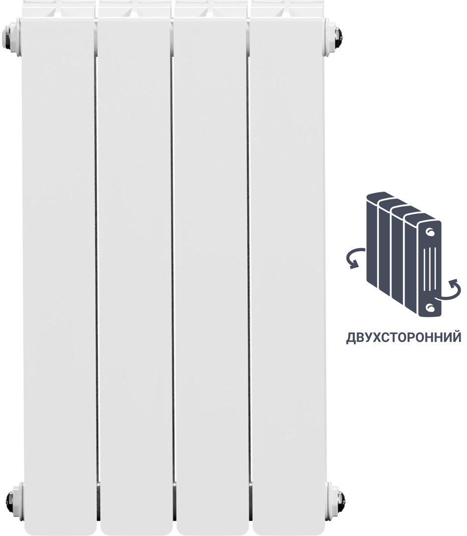 Радиатор Equation 500/90 4 секции двухсторонний биметалл