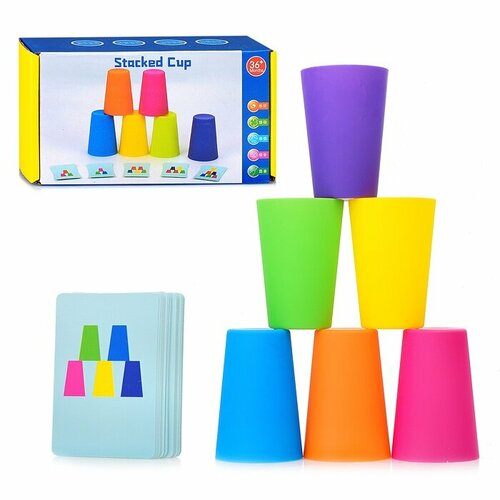 Настольная игра Oubaoloon баланс Stocked Cup стаканчики с карточками (D1373)