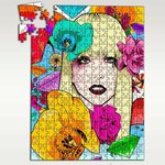 Пазл картонный 39,5х28 см, размер А3, 300 деталей, модель музыка Lady Gaga - 8655 П - изображение