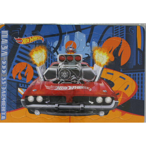 Hot Wheels. Пазл 33 элемента