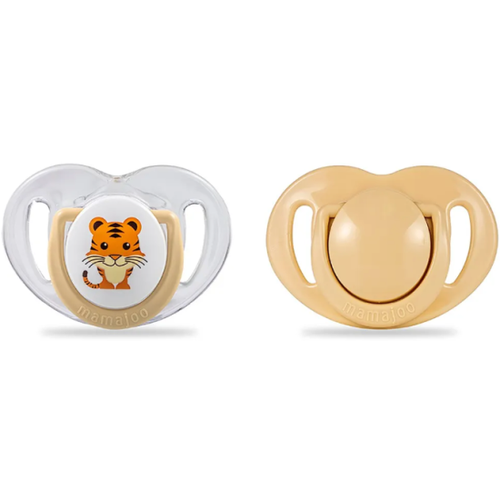 Соска-пустышка силиконовая Mamajoo 7123091 Тигр 12+ 2 шт